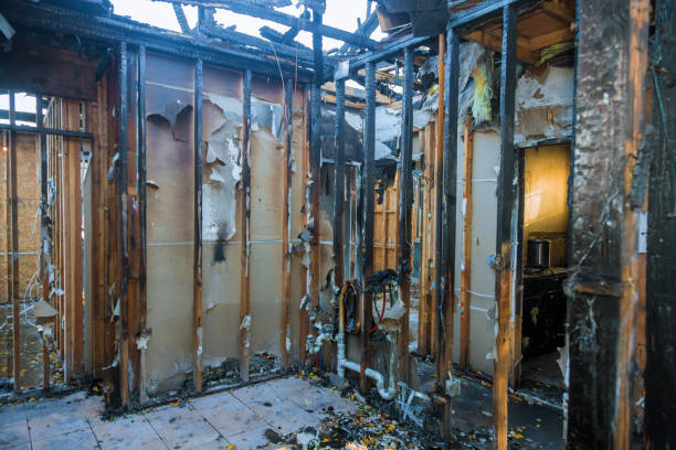 Professional Fire Damage Restoration technician working in Cleveland, TX